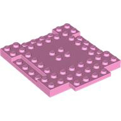 Plate 8x8x6.4, 3 Cut Out and 1 Wing Light Purple Plate 8x8x6.4, 3 Cut Out and 1 Wing Light Purple