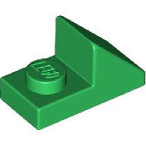 Roof Tile 1x2 45 Degree with 1/3 Plate Dark Green