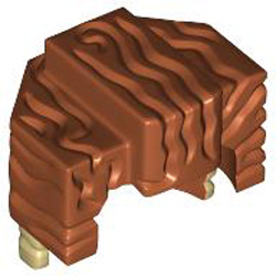 Mini Wig Number 80 "Number 1" Dark Orange