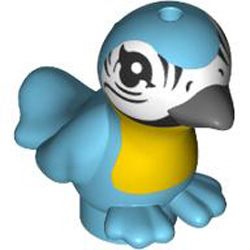 Bird Sparrow Dek Number 5 Medium Azur