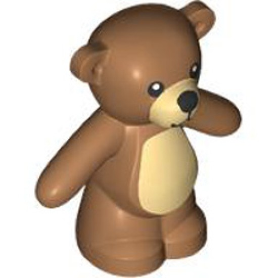 Mini Teddy Bear Number 1 Medium Nougat