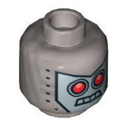 Mini Head Number 1338 Silver Metallic