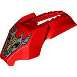Top Shell Fairing Wolf Bright Red