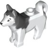 Animal Number 17 - Decorated Number 1 White