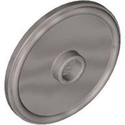 Round Shield Silver Metallic