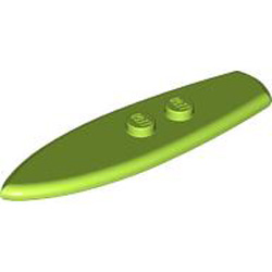 Surf Board with Knob Bright Yellowish Green