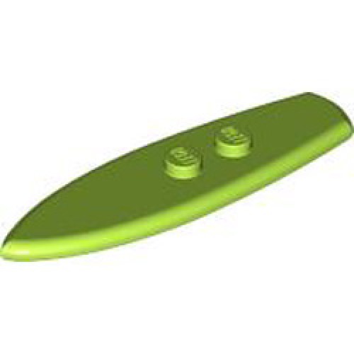 Surf Board with Knob Bright Yellowish Green