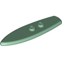 Surf Board with Knob Sand Green