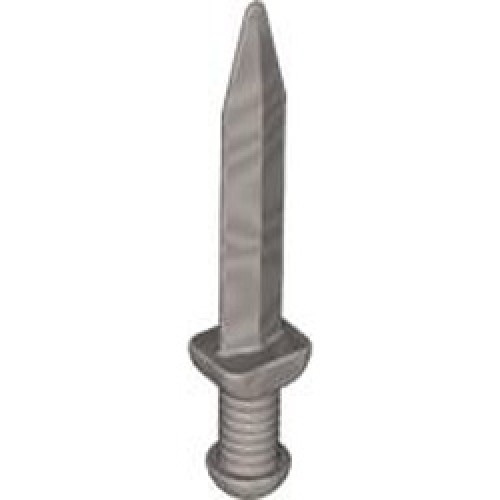 Mini Short Sword Silver Metallic