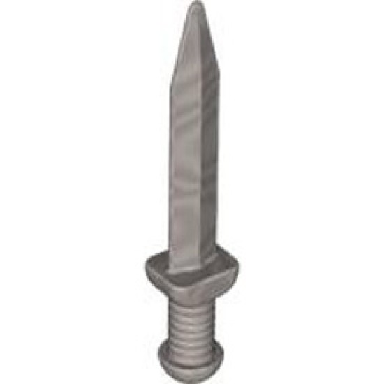 Mini Short Sword Silver Metallic