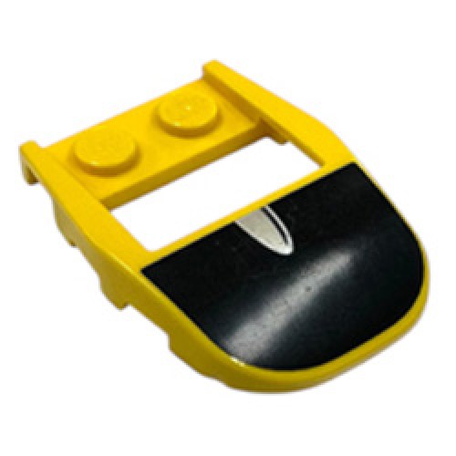 Cockpit 3x4x2/3 with Black Windshield Bright Yellow