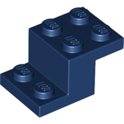 Brick with Plate 2x3x1 1/3 without Bottom Stud Holder Earth Blue Brick with Plate 2x3x1 1/3 without Bottom Stud Holder Earth Blue