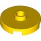 Plate Round with 1 Knob Bright Yellow