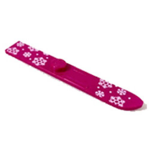 Ski 6M with Snowflakes Bright Reddish Violet
