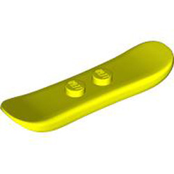 Mini Figure Snow Board Vibrant Yellow