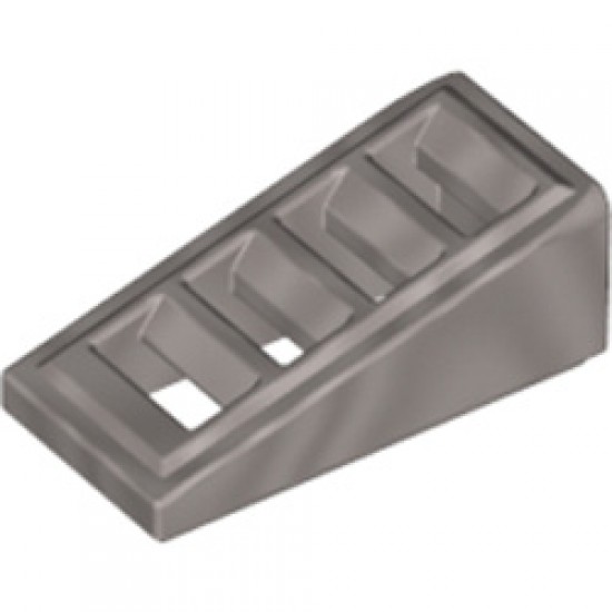 Roof Tile with Lattice 1x2x2/3 Number 1000 Silver Ink