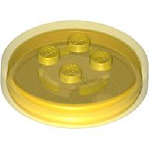 Function Circle Brick 4x4x2/3 Number 1 Transparent Yellow Function Circle Brick 4x4x2/3 Number 1 Transparent Yellow