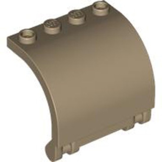 Wall with Bow 3x4x3 with 3.2 Schaft Sand Yellow