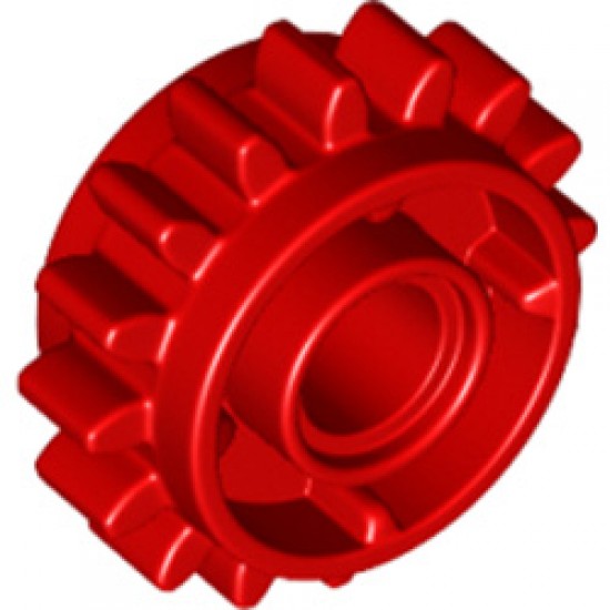 Gear Wheel Z16 with Diameter 4.85 Bright Red