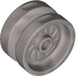 Rim Diameter18x12 with Cross and Stud Silver Metallic