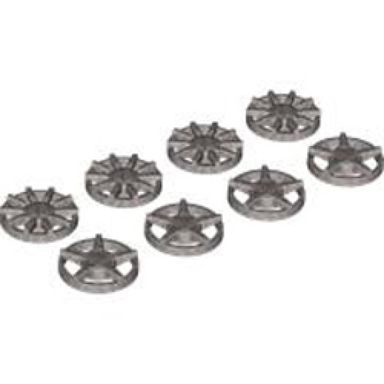 Hub Cab Diameter 15 Number 1 Silver Metallic