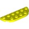 1/2 Circle Plate 2x6 Vibrant Yellow