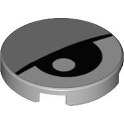 Flat Tile 2x2 Round Number 1011 Medium Stone Grey