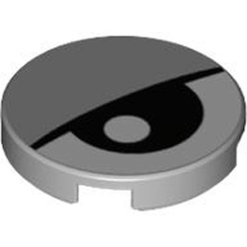 Flat Tile 2x2 Round Number 1011 Medium Stone Grey