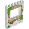Wall 1x6x6 with Window Number 8 White