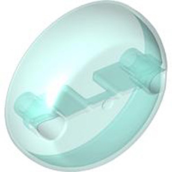 Design Element 7x7 Number 1 Transparent Light Blue