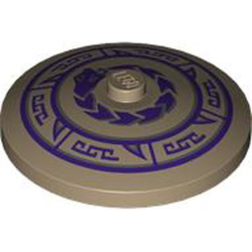 Round Plate Diameter 32x6.4 Number 17 Sand Yellow