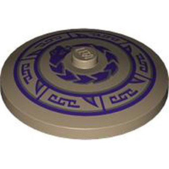 Round Plate Diameter 32x6.4 Number 17 Sand Yellow