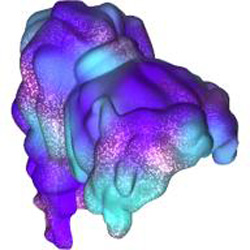 Wig Number 60 Transparent Light Blue with Opalescence