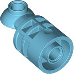 Design Element with Click Ring Outside Number 1 Medium Azur