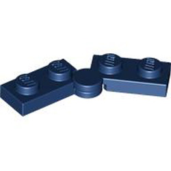 Hinge Plate 1x2 Earth Blue