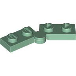 Hinge Plate 1x2 Sand Green