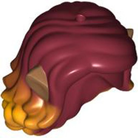 Wig Wavy with Ears Number 1 Dark Red