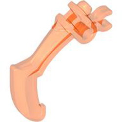 Claw 4M with Grip Transparent Fluorescent Reddish Orange