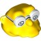 Mini Head Number 7 Number 1 Bright Yellow