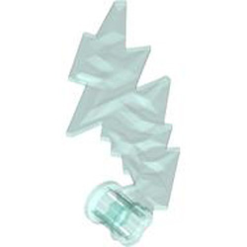 Wing 5x7 with Cross Hole Number 1 Transparent Light Blue