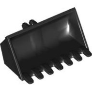 Shovel 4x6x2 1/3 Friction / Fork Black