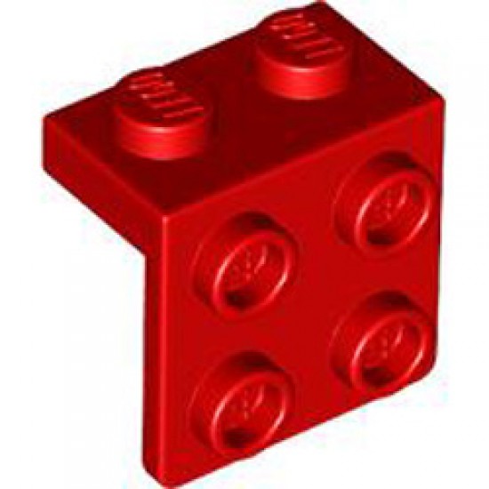 Angle Plate 1x2 / 2x2 Bright Red
