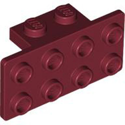 Angle Plate 1x2 / 2x4 Dark Red
