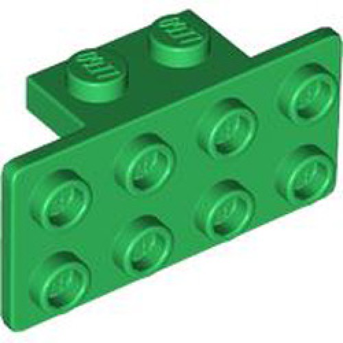 Angle Plate 1x2 / 2x4 Dark Green