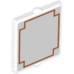 Glass for Frame 1x2x2 Number 1 Transparent White