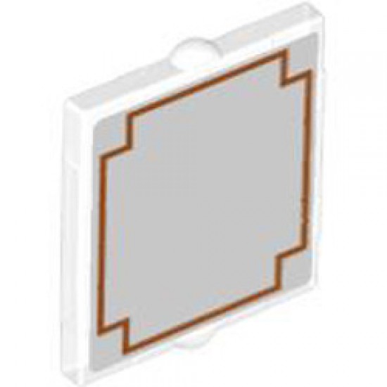 Glass for Frame 1x2x2 Number 1 Transparent White (Clear)