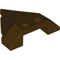 Roof Tile 4x4 45 Degree Dark Brown
