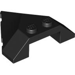 Roof Tile 4x4 45 Degree Black