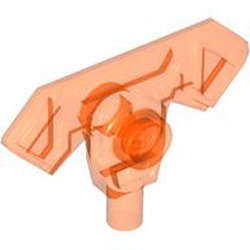 Blade Number 2 Transparent Fluorescent Reddish Orange