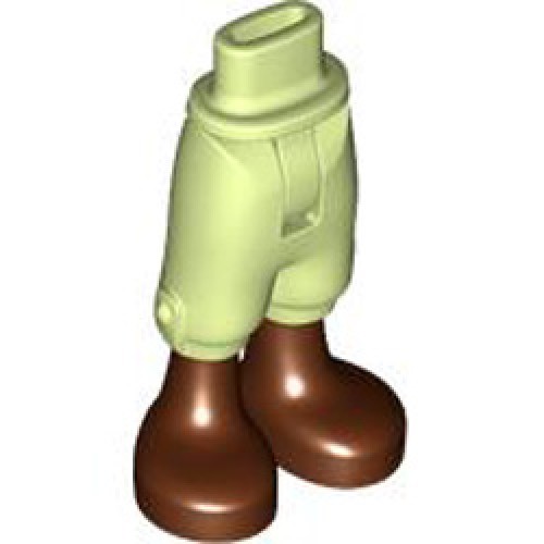 Shorts with Hip Number 13 Spring Yellowish Green